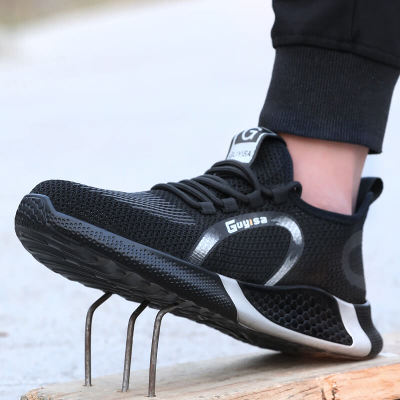 GUYISA High Quality work shoes unisex with steel toe for construction workers