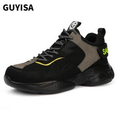 GUYISA Wholesele work shoes Light  Breathable Vamp Steel Toe for Outdoor