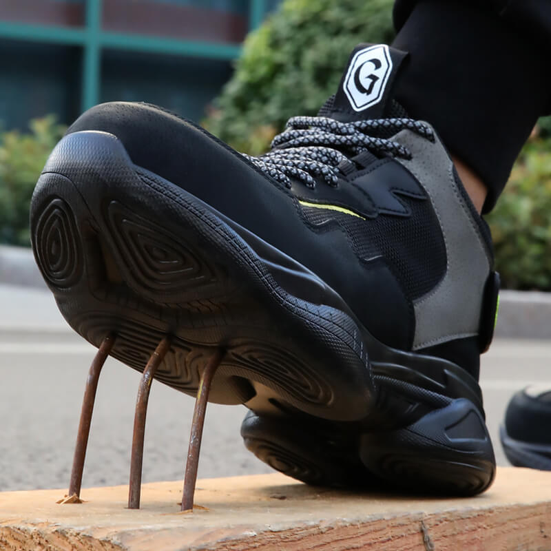 GUYISA Wholesele work shoes Light  Breathable Vamp Steel Toe for Outdoor