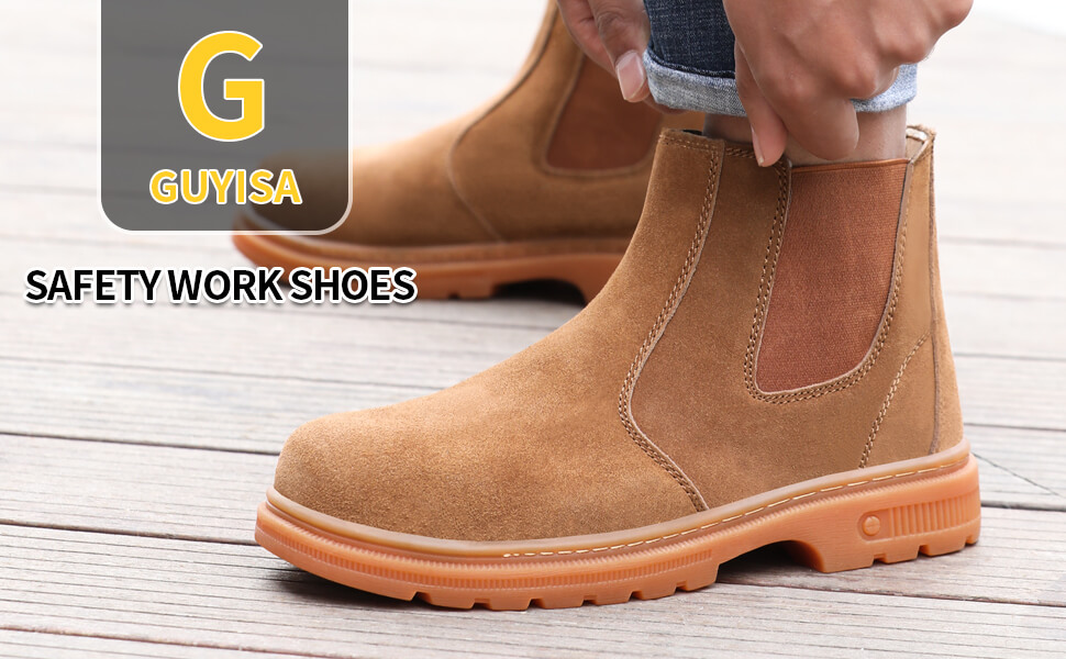 Men's safety shoes anti-smash and anti-stab