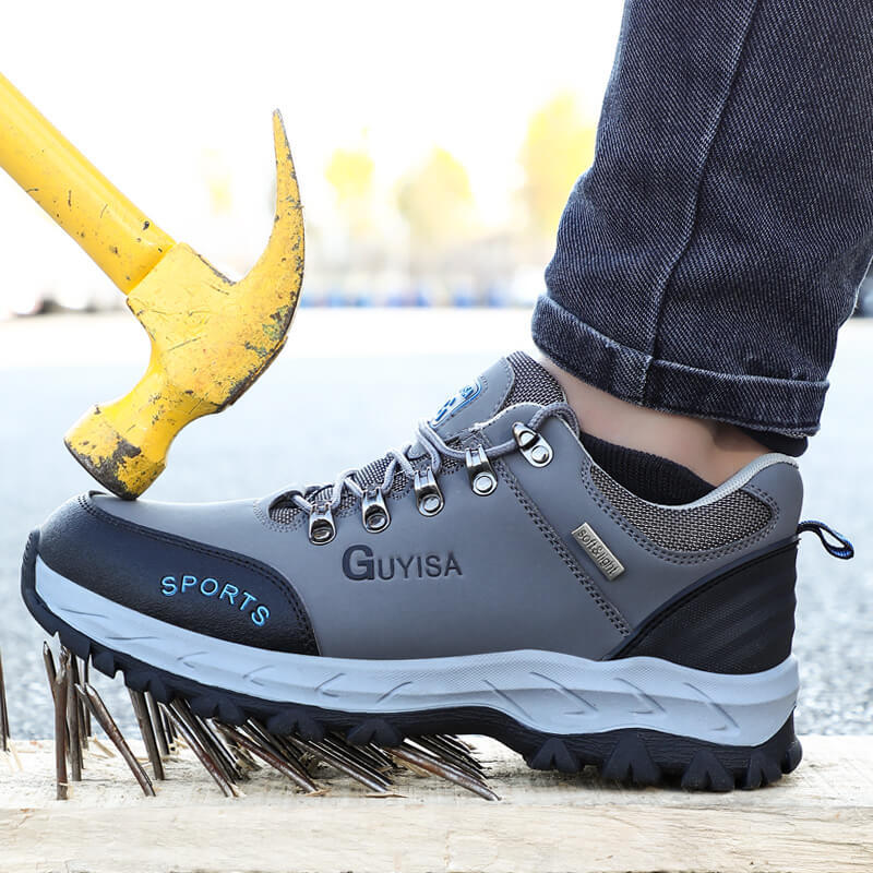 GUYISA Waterproof Work Shoes Comfortable Steel Toe for Construction Site