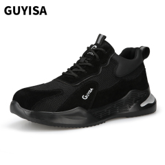 GUYISA OEM  Gray Work Safety Shoe Lightweight Steel Toe Indestructible