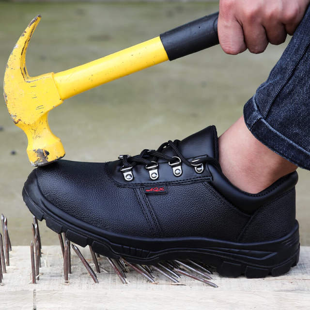 GUYISA safety shoes with steel toe high quality waterproof leather for men