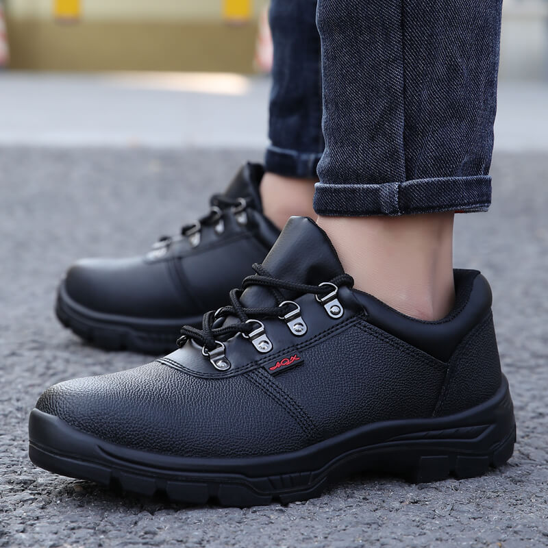 GUYISA safety shoes with steel toe high quality waterproof leather for men