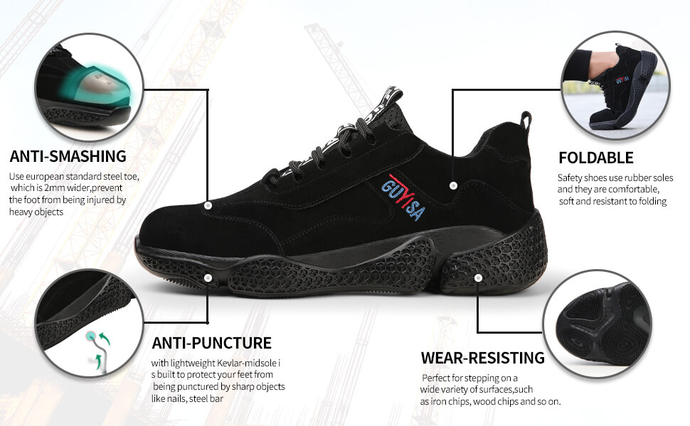 guyisa safety shoes industrial women