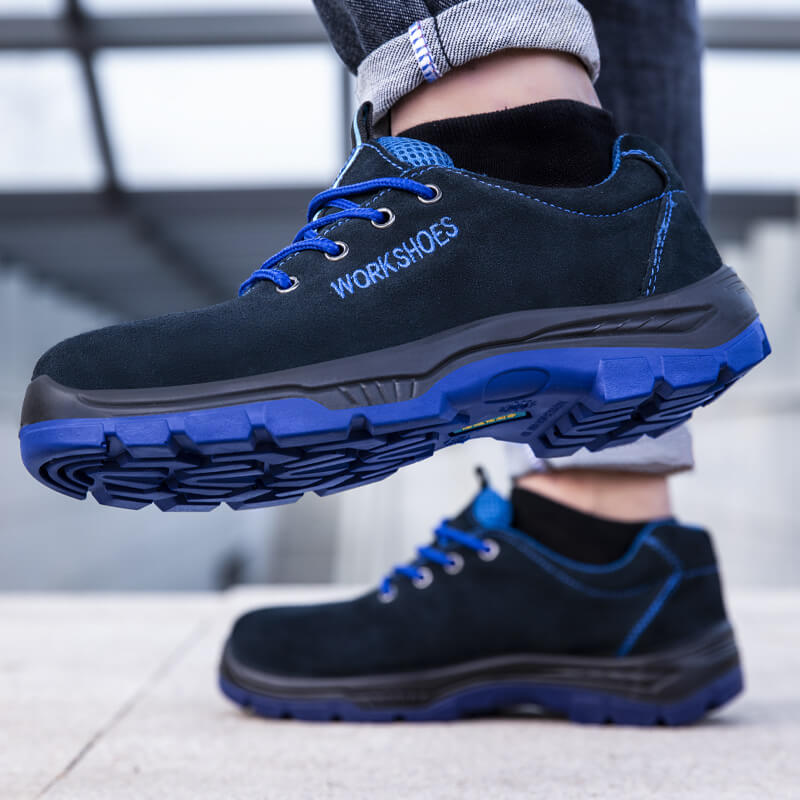 Insulated work shoes men's composite plastic toe cap saftey shoes