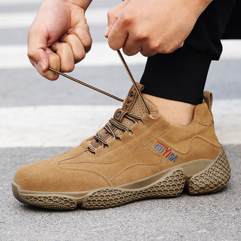 GUYISA Work Shoes for Men & Women Steel Toe  Indestructible