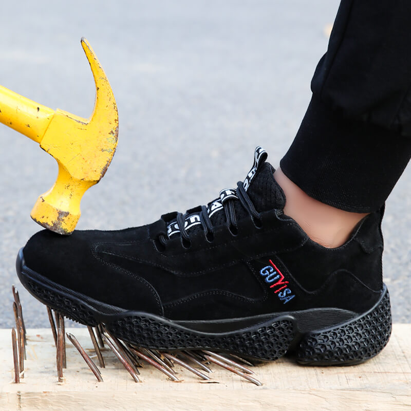 GUYISA Work Shoes for Men & Women Steel Toe  Indestructible
