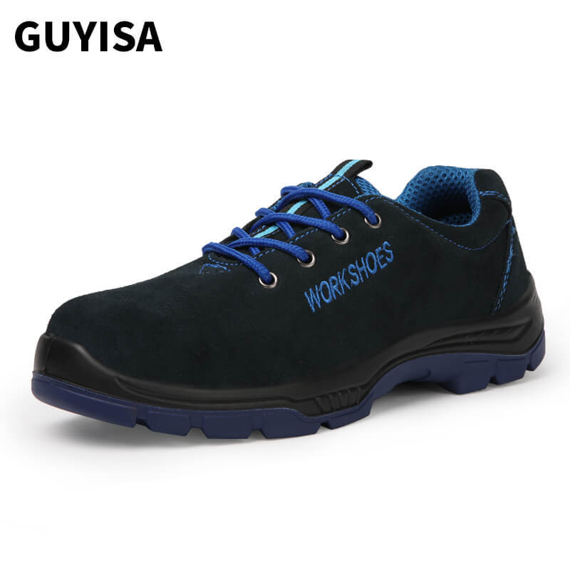 GUYISA Insulated work shoes men's composite plastic toe cap saftey shoes