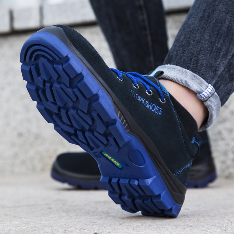 Insulated work shoes men's composite plastic toe cap saftey shoes