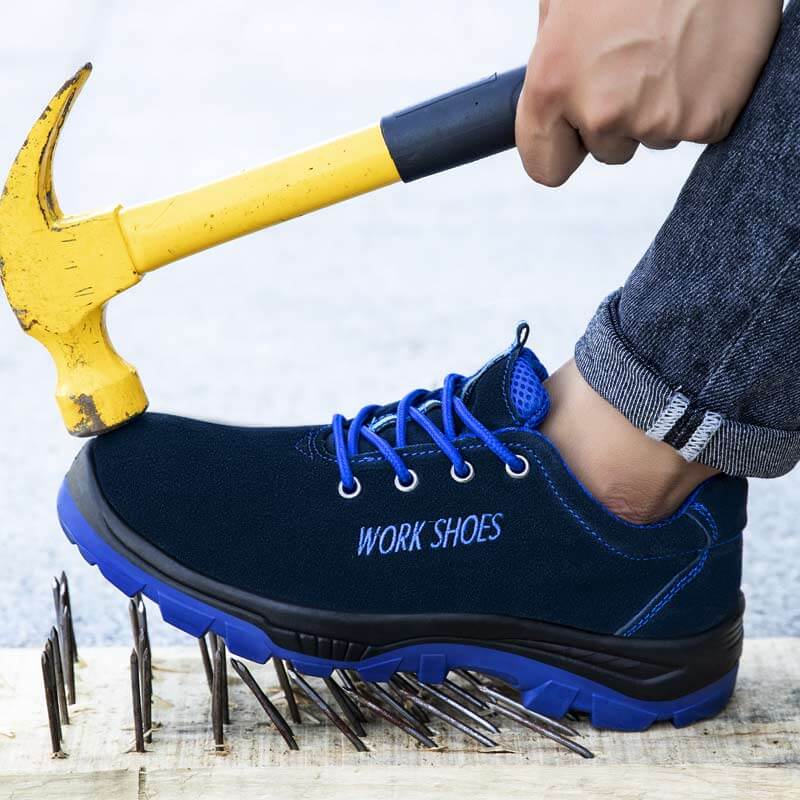 Insulated work shoes men's composite plastic toe cap saftey shoes