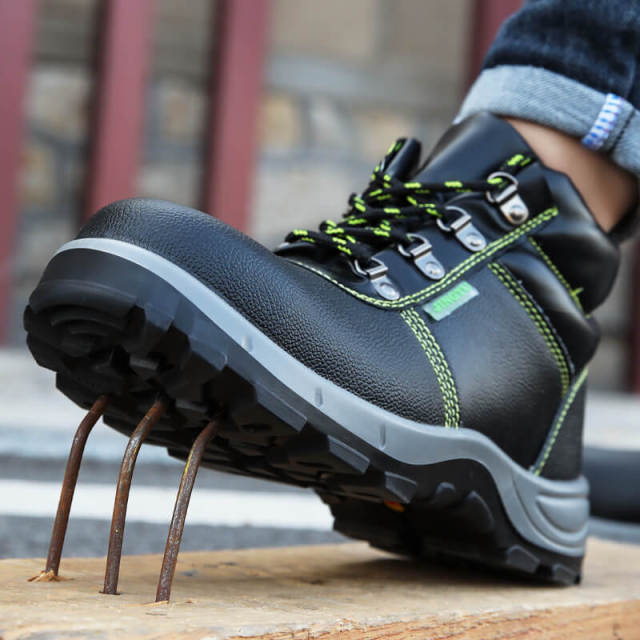GUYISA New Fashion  Waterproof  Work Shoes  Steel Toe Boots For Men