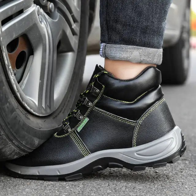 GUYISA New Fashion  Waterproof  Work Shoes  Steel Toe Boots For Men