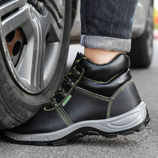 GUYISA New Fashion  Waterproof  Work Shoes  Steel Toe Boots For Men