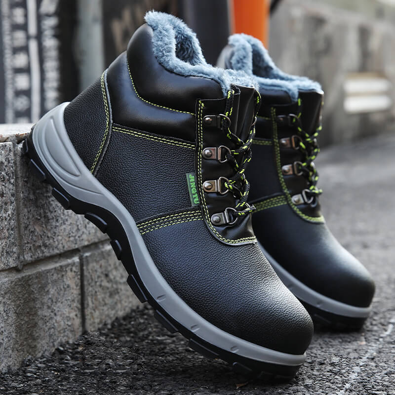 GUYISA New Fashion  Waterproof  Work Shoes  Steel Toe Boots For Men