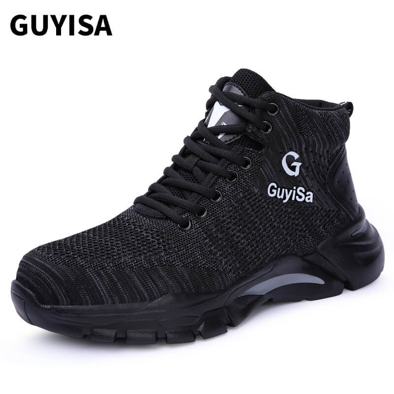 GUYISA breathable safety shoes lightweight for women with steel toe