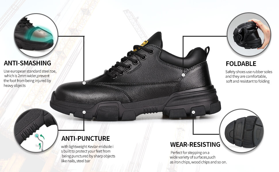 guyisa waterproof work boots