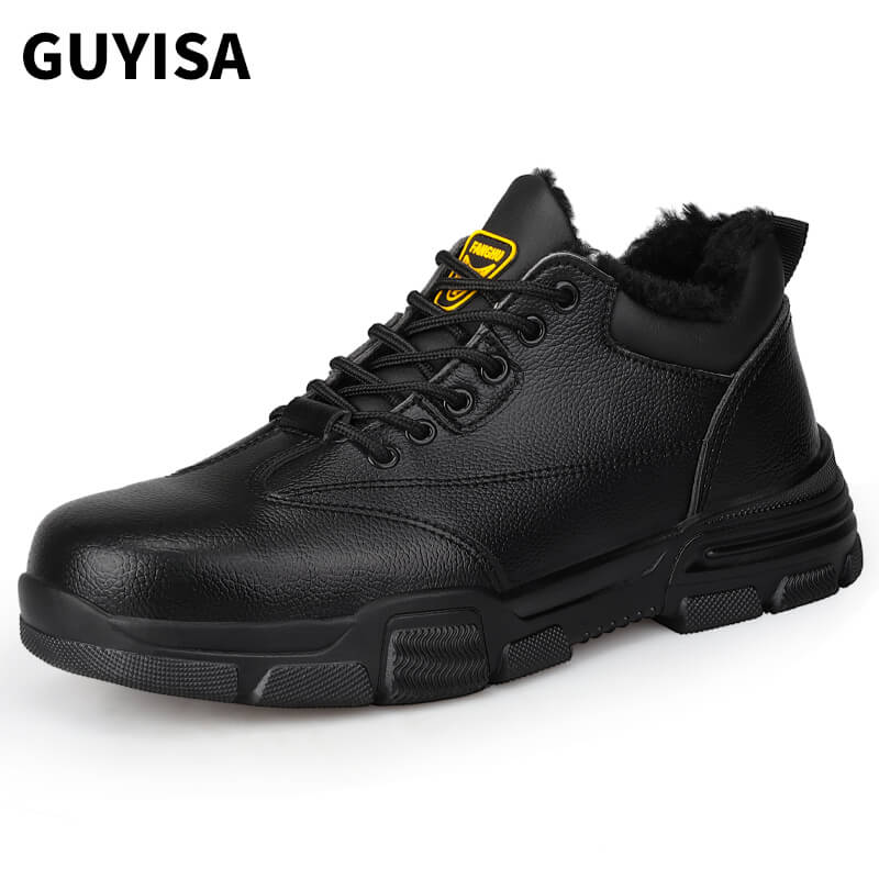 Black Work Shoes  Lightweight  Waterproof  For Construction