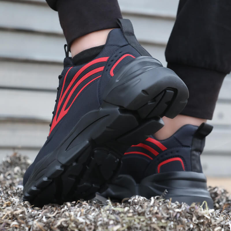 Safety work shoes for men steel toe shoes lightweight breathable