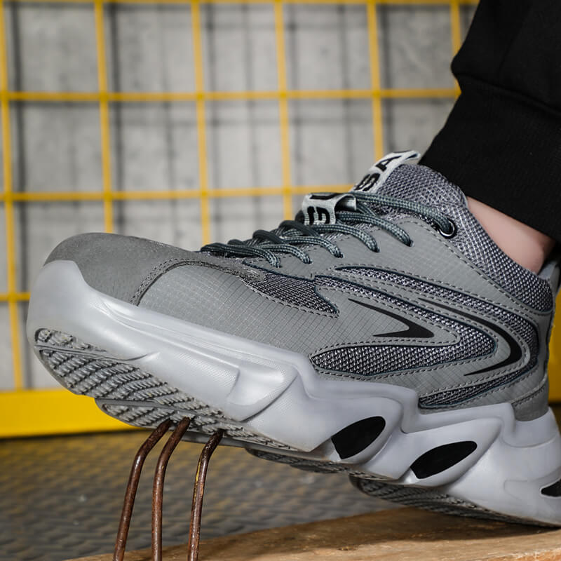 Stylish Industrial Work Shoes Men's Women's EVA Outsole Wear-resistant Steel Toe Safety Shoes