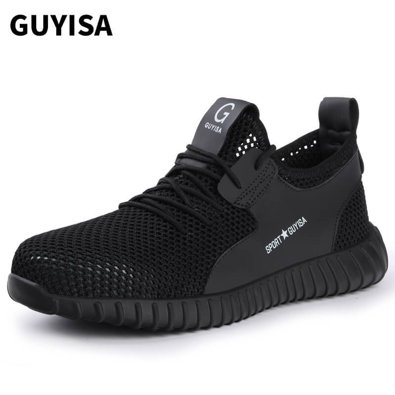 GUYISA 9119 black summer safety work shoes
