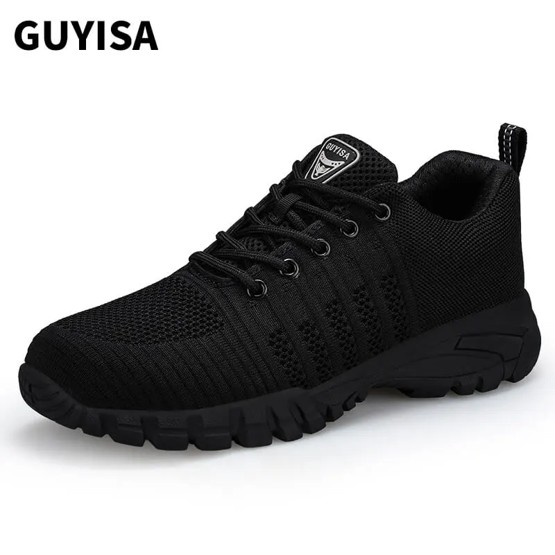 GUYISA 1125 black breathable work shoes