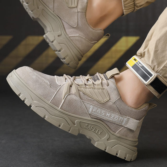 GUYISA 1126 grey breathable safety work shoes