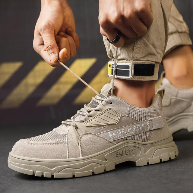 GUYISA 1126 grey breathable safety work shoes