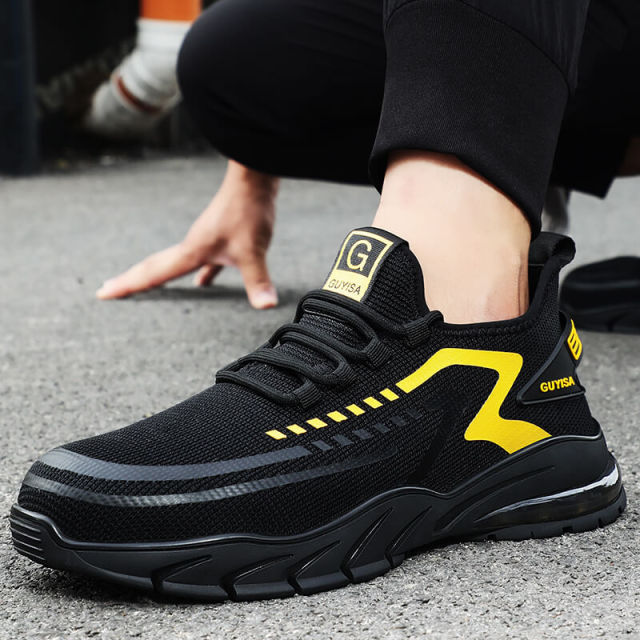 GUYISA 1101YW yellow breathable work shoes