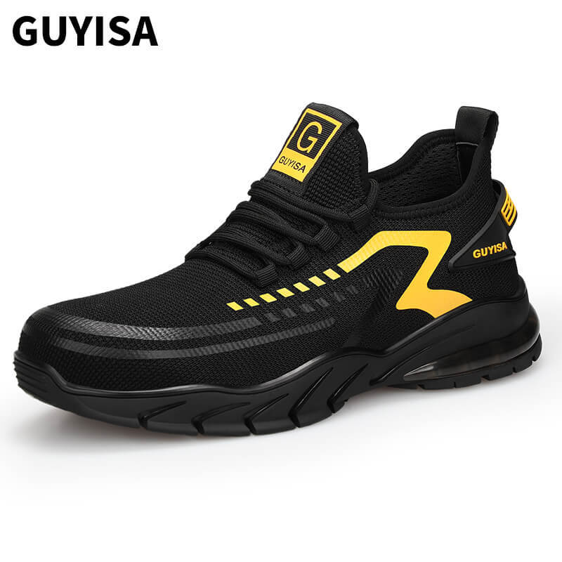 GUYISA 1101YW yellow breathable work shoes