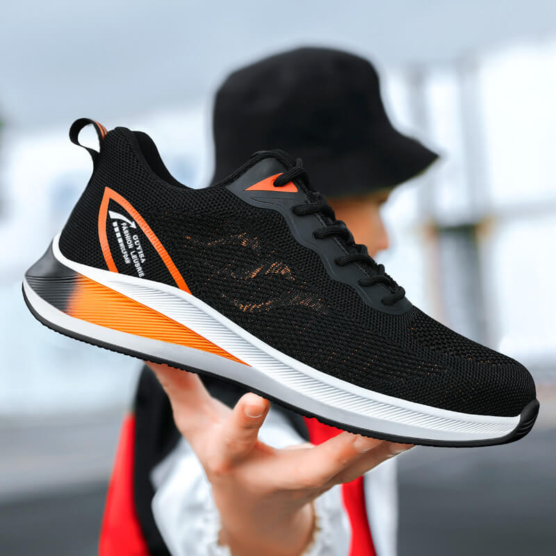 Yellow ultralight soles breathable steel toe safety boots