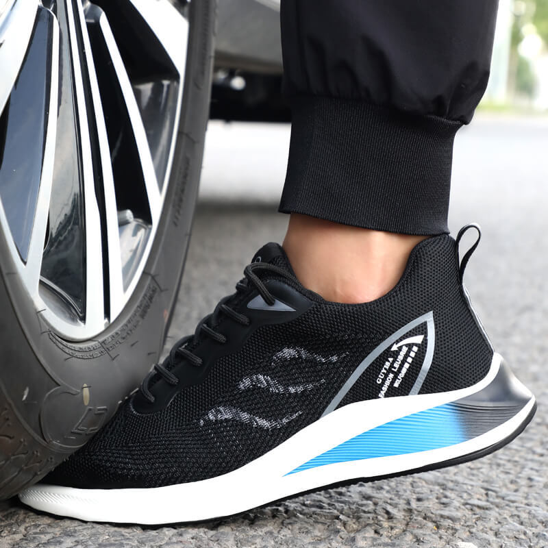 GUYISA 1096BK breathable and light weight work shoes