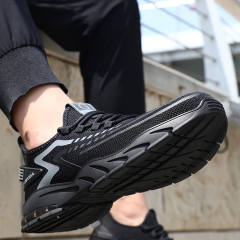 GUYISA 1101BK black breathable non slip work shoes