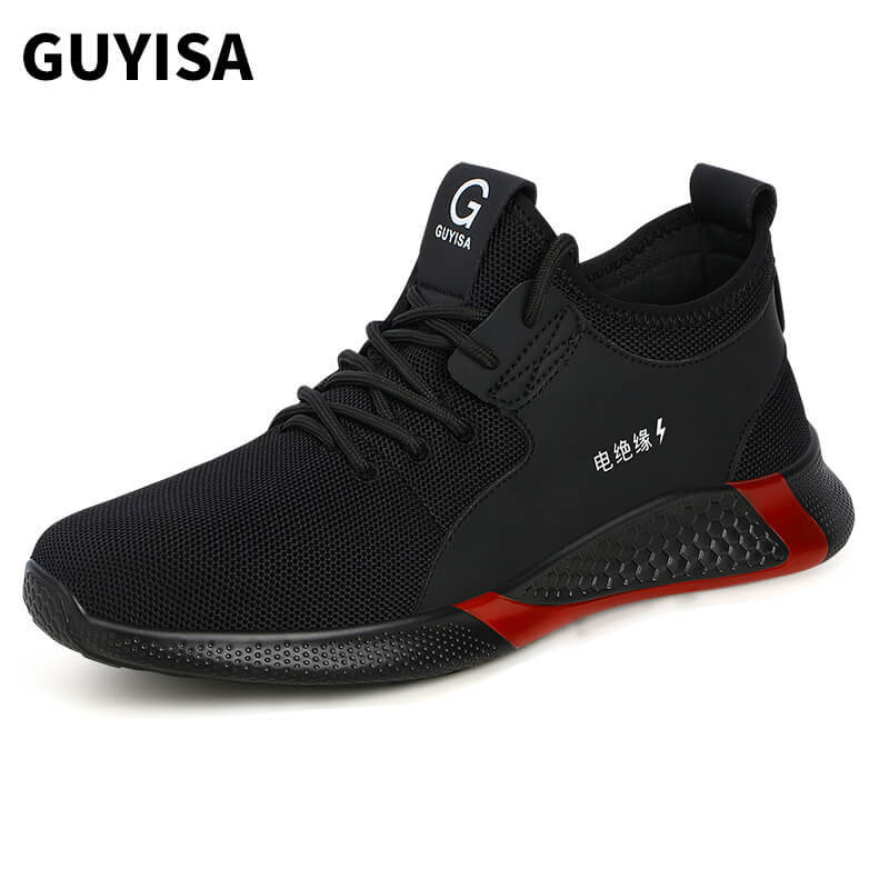 GUYSIA 2025 balck breathable insulated work shoes