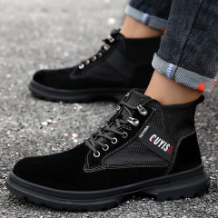 GUYISA 2077 blak breathable  safety work shoes