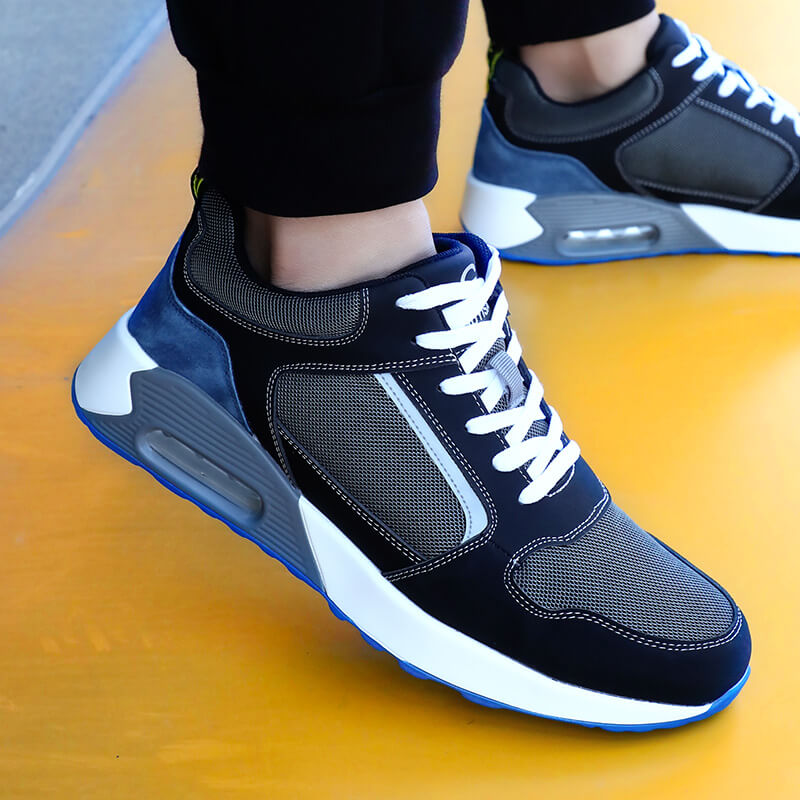 Air Cushioned Industrial Work Shoes Lightweight and Breathable Steel Toe Safety Shoes