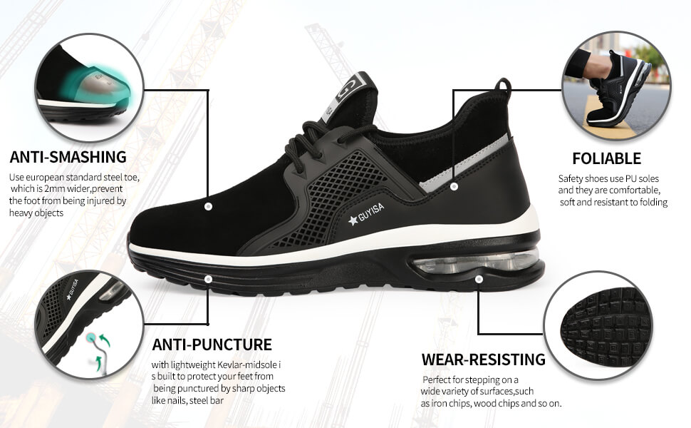 GUYISA light weight safety work shoes