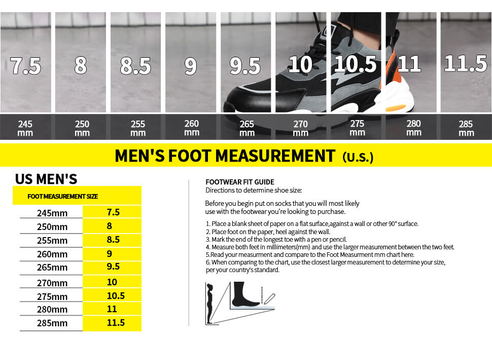 GUYISA breathable lightweight safety work shoes