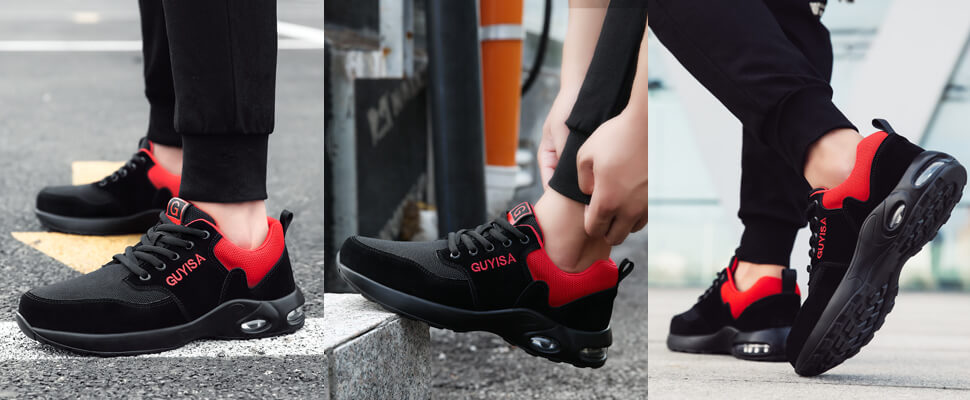 GUYISA breathable and light weight work shoes