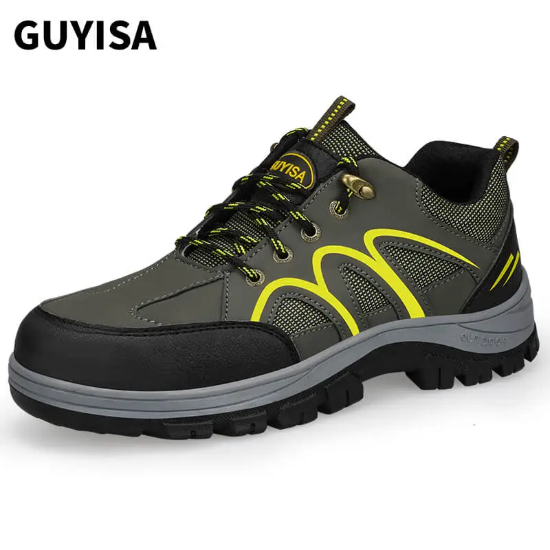 GUYISA 1151 Fashion waterproof wear-resistant steel toe safety shoes