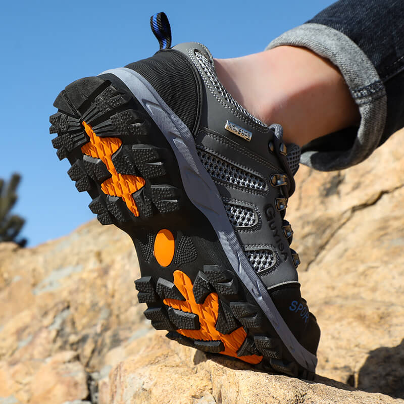 Grey Blue Microfiber Leatherette Breathable Stylish Safety Shoes Industrial Work Shoes