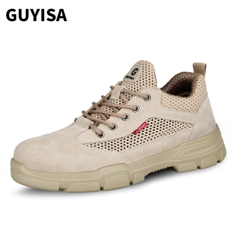 GUYISA1076 industrial work shoes breathable mesh upper for summer