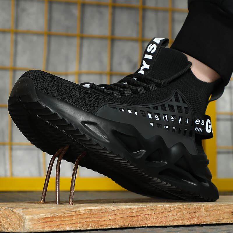 Breathable Men's Women's Steel Toe Safety Shoes Stylish Industrial Work Boots