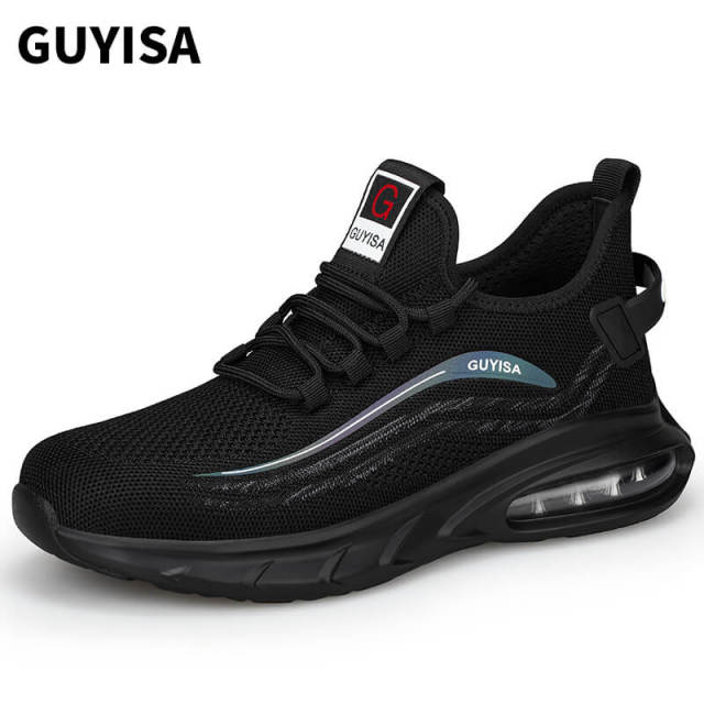 GUYISA 0207 high elastic air cushion steel toe safety shoes
