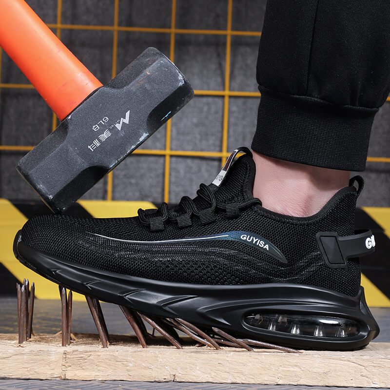 high elastic air cushion steel toe safety shoes