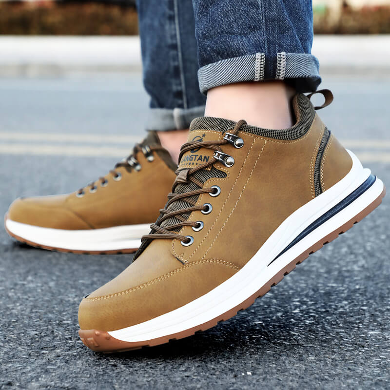 Fashion Waterproof Microfiber Leather European Standard Steel Toe Safety Shoes