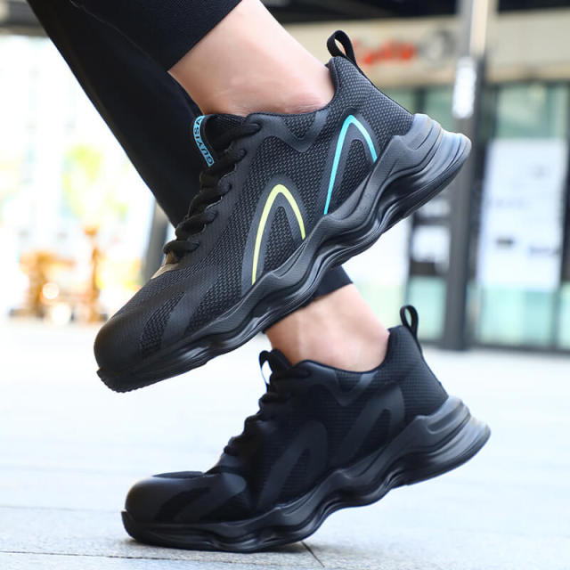 GUYISA 0232 Lightweight PU sole breathable steel toe work shoes