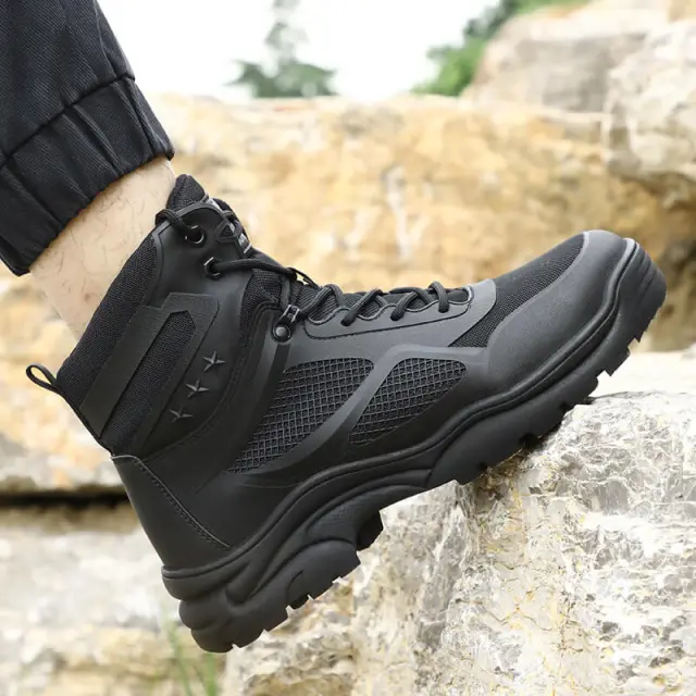 GUYISA 0261 Outdoor hiking non-slip wear-resistant construction site steel toe safety boots