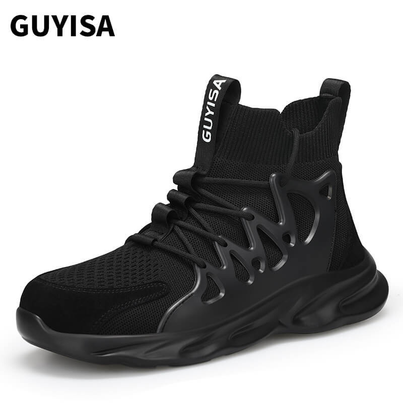 GUYISA 0237 Fashionable Lightweight PU Bottom Outdoor Steel Toe Sports Safety Shoes
