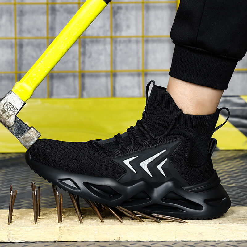 GUYISA 0238 Outdoor sports lightweight steel toe safety work shoes for men